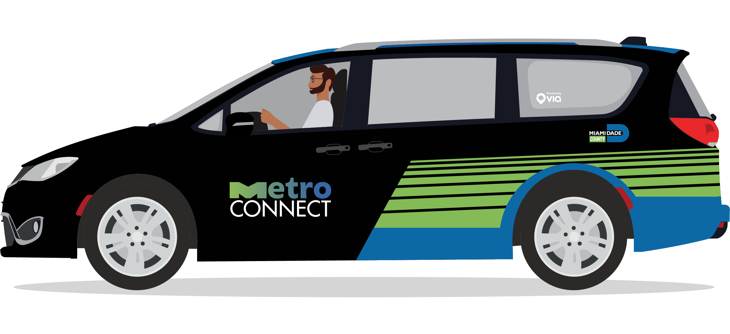 MetroConnect Free public transit shared taxi rides in MiamiDade County